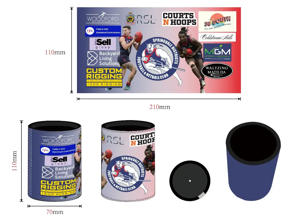 Custom Stubby Holder Design